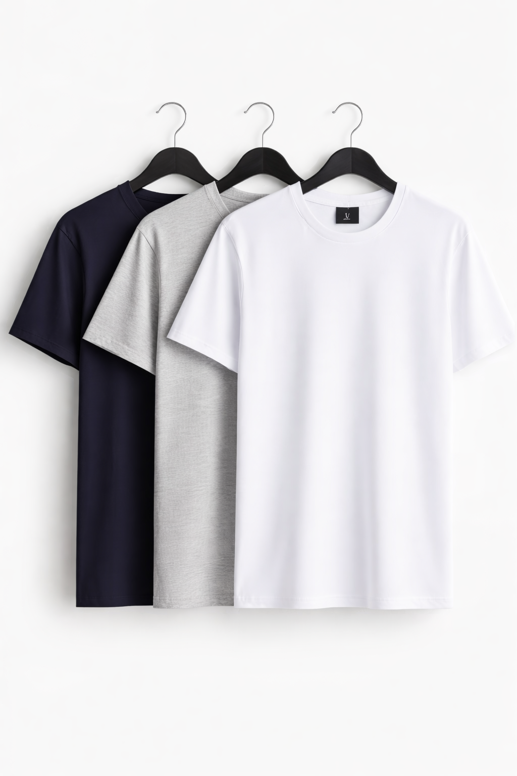 3-Pack Regular Fit Crew-Neck T-Shirts